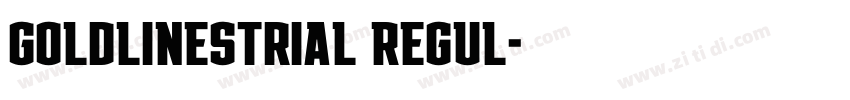 GoldLinesTrial Regul字体转换